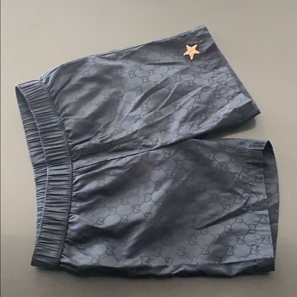 Gucci Swim | Gucci Boys Navy Gg Swim Shorts Trunks 3t 36m | Poshmark